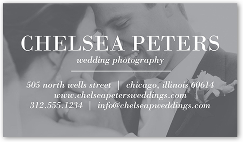 Classy Perfection Calling Card, Grey, Matte, Signature Smooth Cardstock