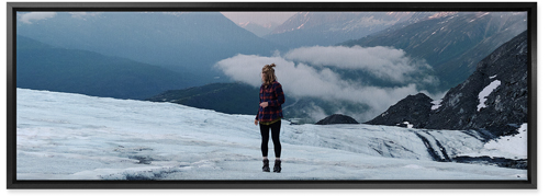 Photo Gallery Square Wall Art, Black, Single piece, Canvas, 12x36, Multicolor, multi