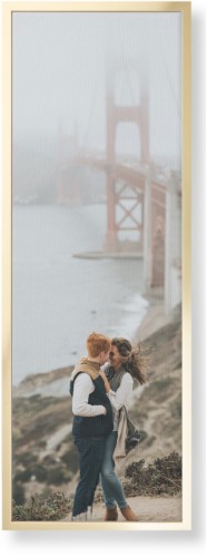 Photo Gallery Portrait Wall Art, Gold, Single piece, Canvas, 12x36, Multicolor, multi