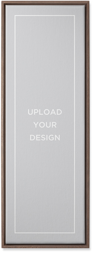 Upload Your Own Design Wall Art, Walnut, Single piece, Canvas, 12x36, Multicolor