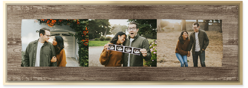 Countryside Pano Wall Art, Gold, Single piece, Canvas, 12x36, Brown, wood