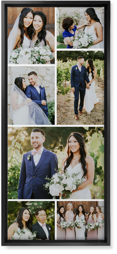 Gallery of Seven Pano Wall Art, Black, Single piece, Canvas, 10x24, Multicolor, multi