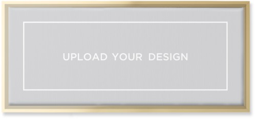 Upload Your Own Design Landscape Wall Art, Gold, Single piece, Canvas, 10x24, Multicolor, multi