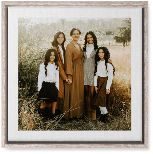 Simple Gallery of One Border Portrait Wall Art, Rustic, Single piece, Canvas, 16x16, Multicolor, multi