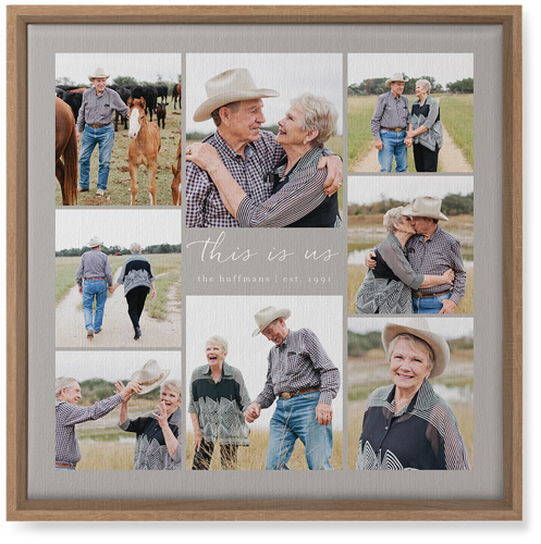 Gallery Around Text Wall Art, Natural, Single piece, Canvas, 16x16, Multicolor