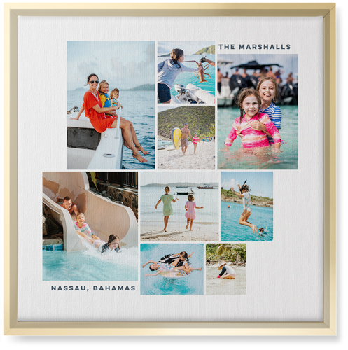 Gallery of Nine Wall Art, Gold, Single piece, Canvas, 16x16, Multicolor, multi