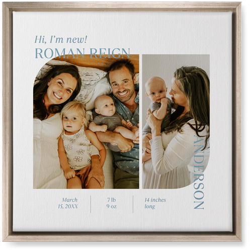 Favorite Infographic Wall Art, Metallic, Single piece, Canvas, 16x16, White, white