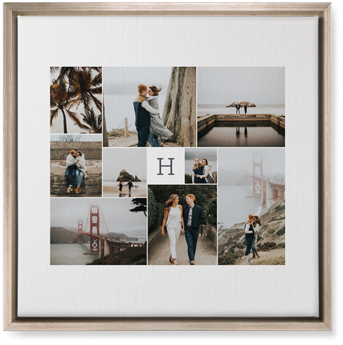 Nine Lives Wall Art, Metallic, Single piece, Canvas, 16x16, Multicolor, multi