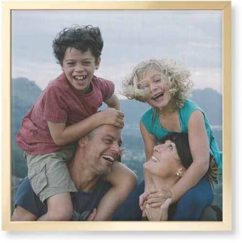 Photo Gallery Wall Art, Gold, Single piece, Canvas, 16x16, Multicolor
