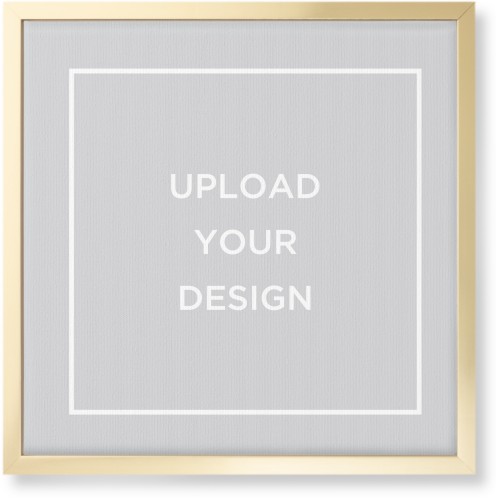 Upload Your Own Design Wall Art, Gold, Single piece, Canvas, 16x16, Multicolor