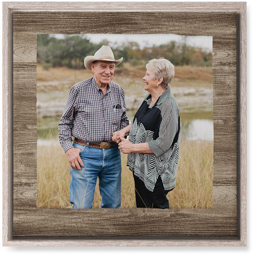 Countryside Portrait Wall Art, Rustic, Single piece, Canvas, 16x16, Brown