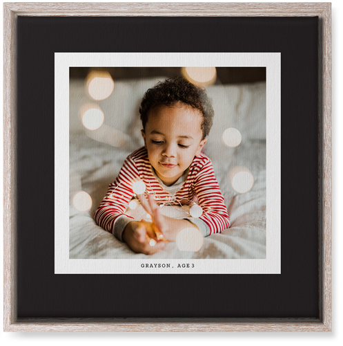 Frame Up Wall Art, Rustic, Single piece, Canvas, 16x16, Gray, charcoal