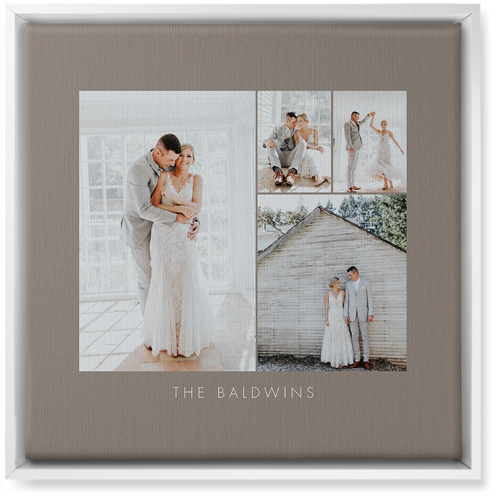 Gray And White Canvas Wall Art