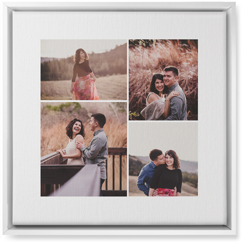 Four Winds Wall Art, White, Single piece, Canvas, 16x16, White, white