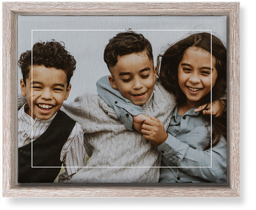 Floating Frame Wall Art, Rustic, Single piece, Canvas, 8x10, White, white