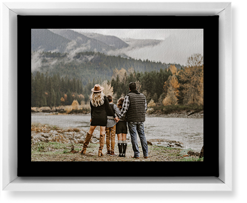 Simple Gallery of One Border Wall Art, White, Single piece, Canvas, 8x10, Multicolor