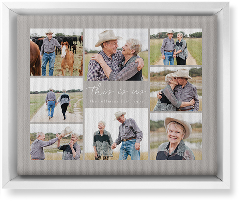 Gallery Around Text Wall Art, White, Single piece, Canvas, 8x10, Multicolor