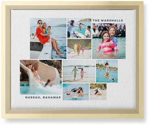 Gallery of Nine Wall Art, Gold, Single piece, Canvas, 8x10, Multicolor, multi