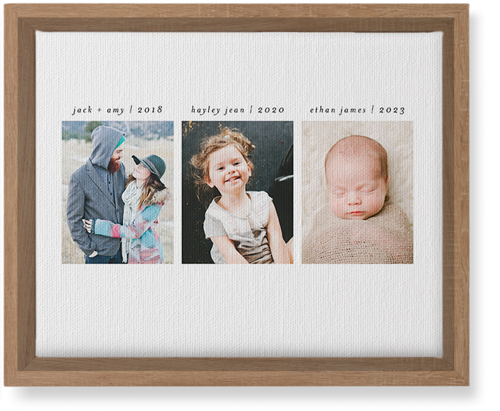 Our Timeline Wall Art, Natural, Single piece, Canvas, 8x10, Multicolor