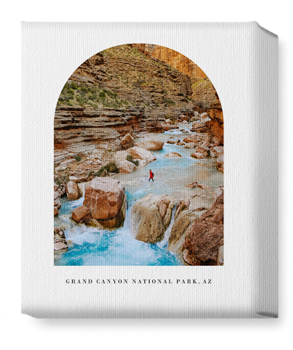 Archway View Wall Art, No Frame, Single piece, Canvas, 8x10, White, white