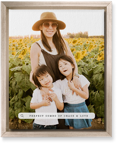 Family Banner Wall Art, Metallic, Single piece, Canvas, 8x10, White, white