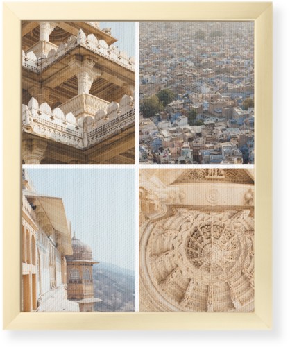 Four Top Wall Art, Gold, Single piece, Canvas, 8x10, Multicolor