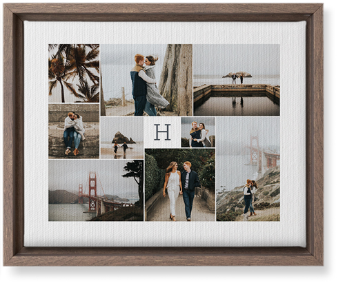 Nine Lives Wall Art, Walnut, Single piece, Canvas, 8x10, Multicolor, multi