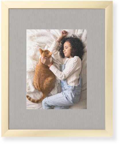Full Frame One Wall Art, Gold, Single piece, Canvas, 8x10, Gray, stone