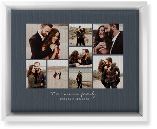 Pieces of Eight Wall Art, White, Single piece, Canvas, 8x10, Gray, gray