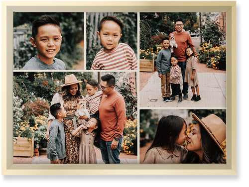 Gallery of Five Wall Art, Gold, Single piece, Canvas, 10x14, Multicolor, multi