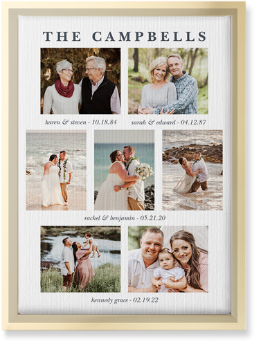 Our Family Roots Wall Art, Gold, Single piece, Canvas, 10x14, Multicolor