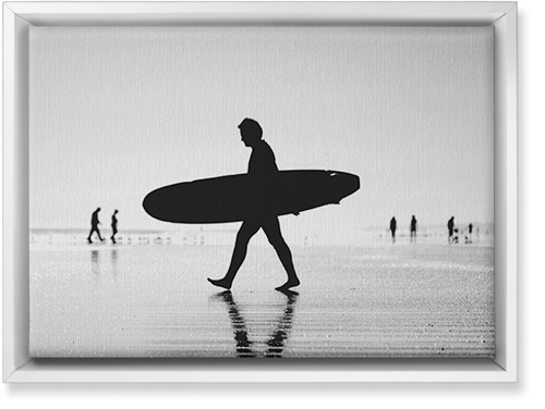 Solo Surfer Wall Art, White, Single piece, Canvas, 10x14, Multicolor