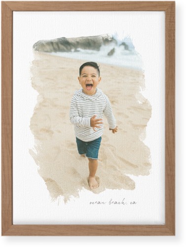 Brushstrokes Portrait Wall Art, Natural, Single piece, Canvas, 10x14, White