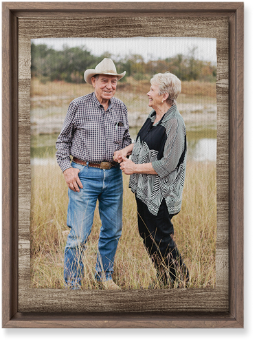 Countryside Portrait Wall Art, Walnut, Single piece, Canvas, 10x14, Brown, wood