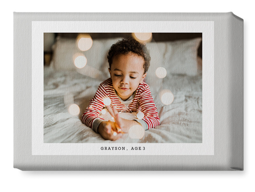 Frame Up Wall Art, No Frame, Single piece, Canvas, 10x14, Gray, silver lining