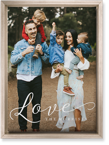 Just Love Portrait Wall Art, Metallic, Single piece, Canvas, 10x14, White, white