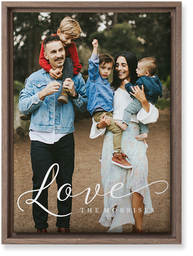 Just Love Portrait Wall Art, Walnut, Single piece, Canvas, 10x14, White, white