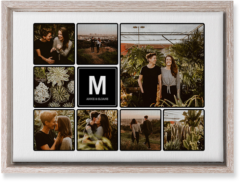 Photo Tiles Wall Art, Rustic, Single piece, Canvas, 10x14, Black