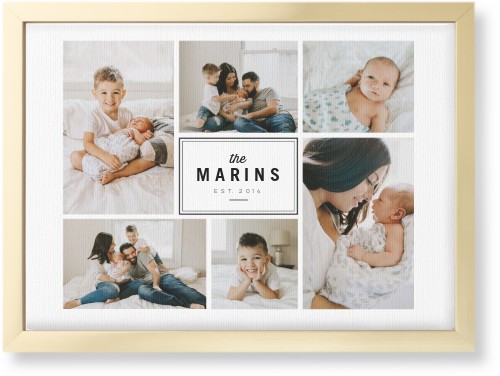 Round We Go Wall Art, Gold, Single piece, Canvas, 10x14, White, white