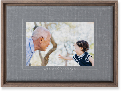Take Shape Wall Art, Walnut, Single piece, Canvas, 10x14, Gray