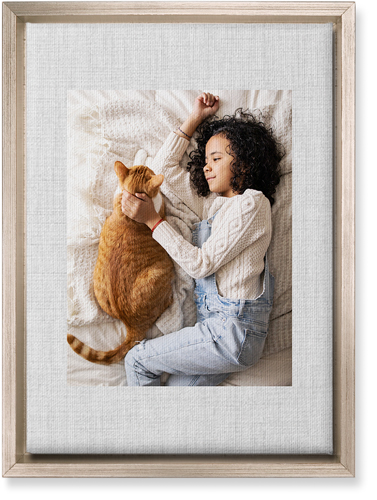 Full Frame One Wall Art, Metallic, Single piece, Canvas, 10x14, White