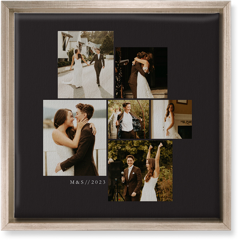 Gallery of Six Wall Art, Metallic, Single piece, Canvas, 12x12, Multicolor