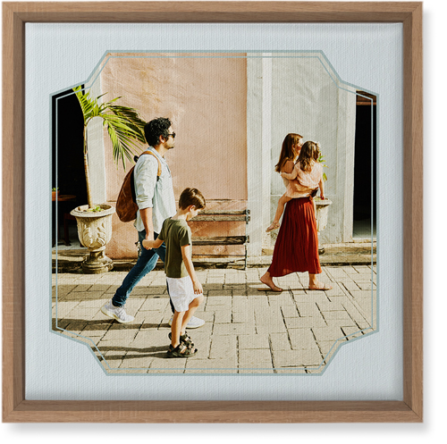 Unique Shape Wall Art, Natural, Single piece, Canvas, 12x12, Gray