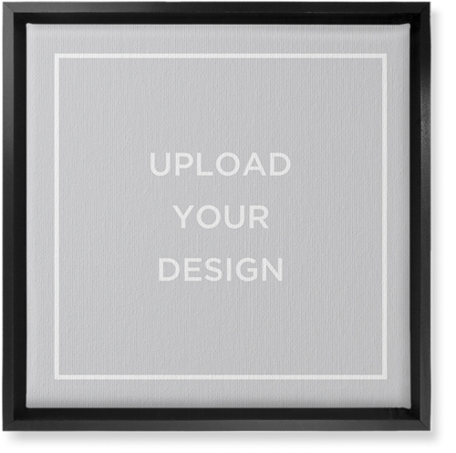 Upload Your Own Design Landscape Wall Art, Black, Single piece, Canvas, 12x12, Multicolor