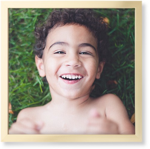 Photo Gallery Portrait Wall Art, Gold, Single piece, Canvas, 12x12, Multicolor, multi