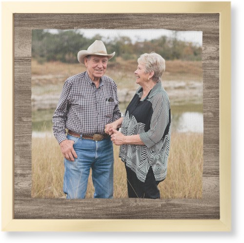 Countryside Portrait Wall Art, Gold, Single piece, Canvas, 12x12, Brown