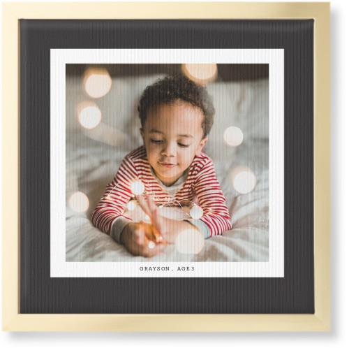 Frame Up Wall Art, Gold, Single piece, Canvas, 12x12, Gray