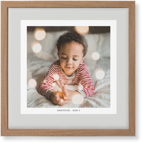 Frame Up Wall Art, Natural, Single piece, Canvas, 12x12, Gray