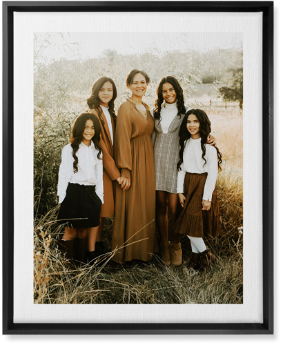 Simple Gallery of One Border Portrait Wall Art, Black, Single piece, Canvas, 16x20, Multicolor