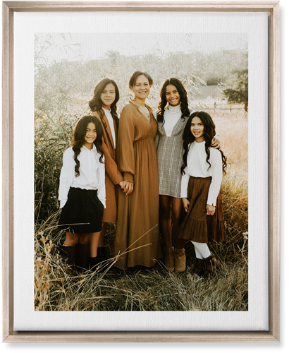 Simple Gallery of One Border Portrait Wall Art, Metallic, Single piece, Canvas, 16x20, Multicolor